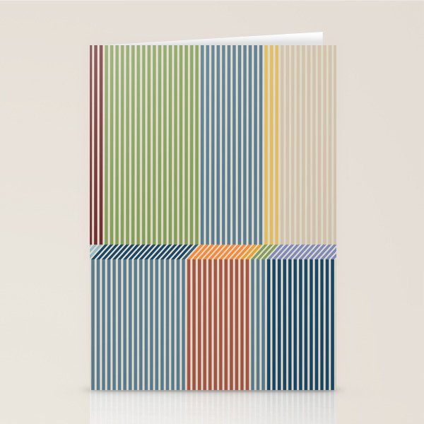 Linear Bauhaus Pattern 1 Stationery Card Gallery Image 2