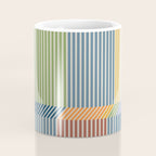 Linear Bauhaus Pattern 1 Coffee Mug Gallery Image 4
