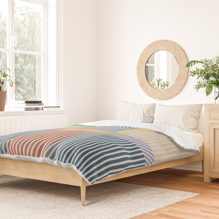 Linear Bauhaus Pattern 1 Duvet Cover Gallery Image 2