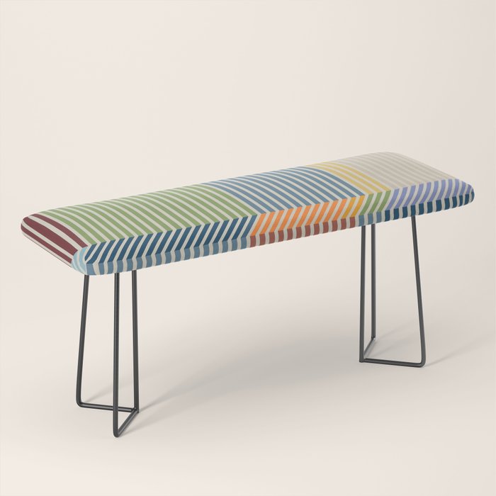 Linear Bauhaus Pattern 1 Bench Gallery Image 1
