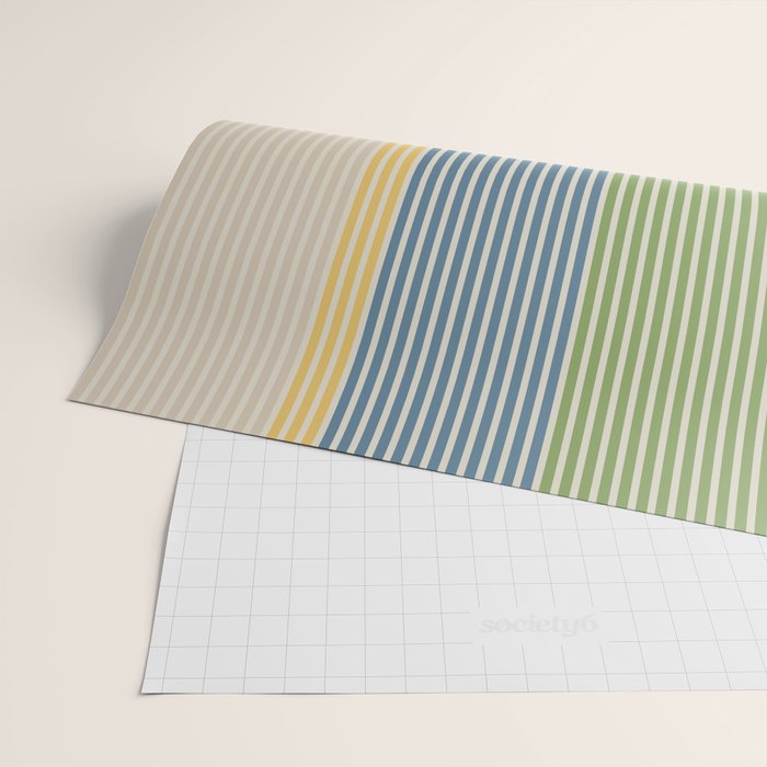 Linear Bauhaus Pattern 1 Wrapping Paper Gallery Image 2