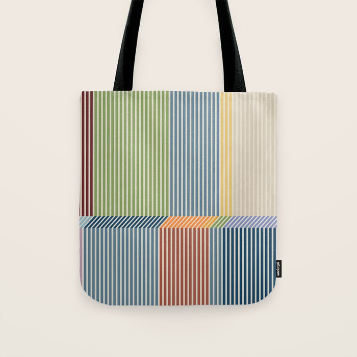 Linear Bauhaus Pattern 1 Tote Bag Gallery Image 1