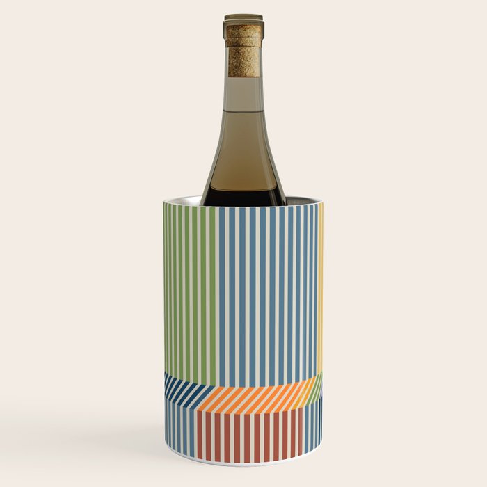 Linear Bauhaus Pattern 1 Wine Chiller Gallery Image 1