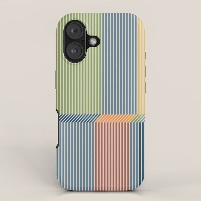 Linear Bauhaus Pattern 1 iPhone Case Gallery Image 1