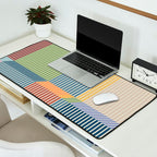 Linear Bauhaus Pattern 1 Desk Mat Gallery Image 2