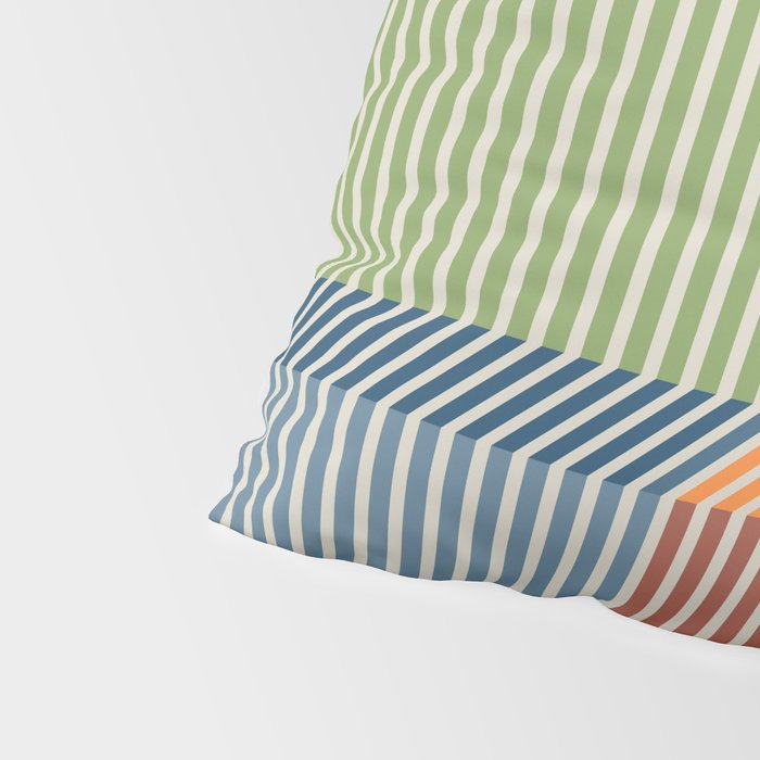 Linear Bauhaus Pattern 1 Pillow Sham Gallery Image 4