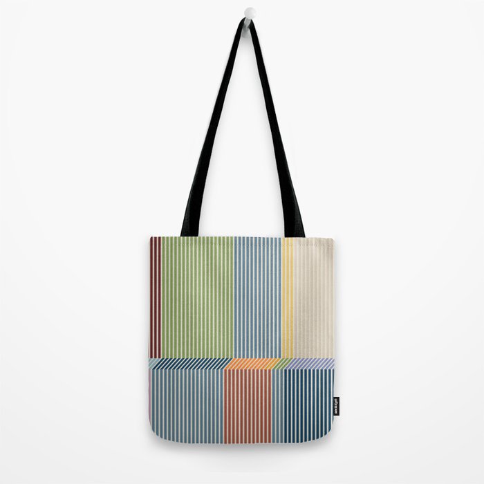 Linear Bauhaus Pattern 1 Tote Bag Gallery Image 2