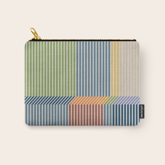 Linear Bauhaus Pattern 1 Carry All Pouch Gallery Image 1