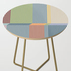 Linear Bauhaus Pattern 1 Side Table Gallery Image 2