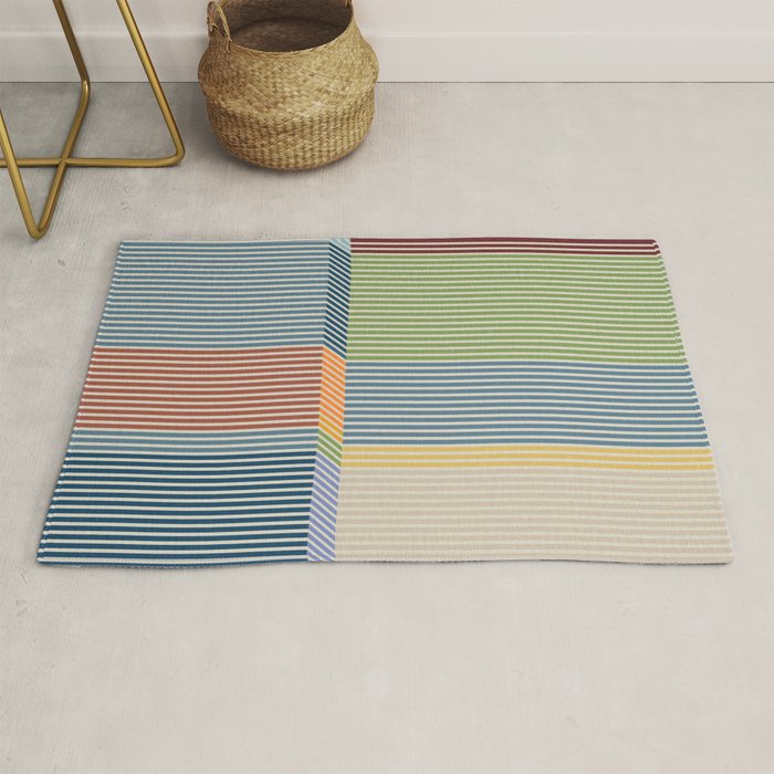 Linear Bauhaus Pattern 1 Rug Gallery Image 1
