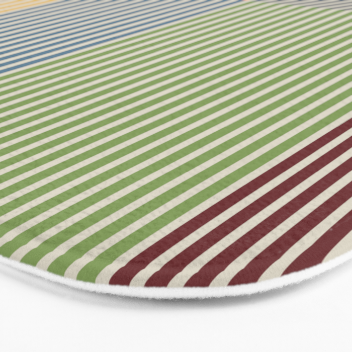 Linear Bauhaus Pattern 1 Bath Mat Gallery Image 3