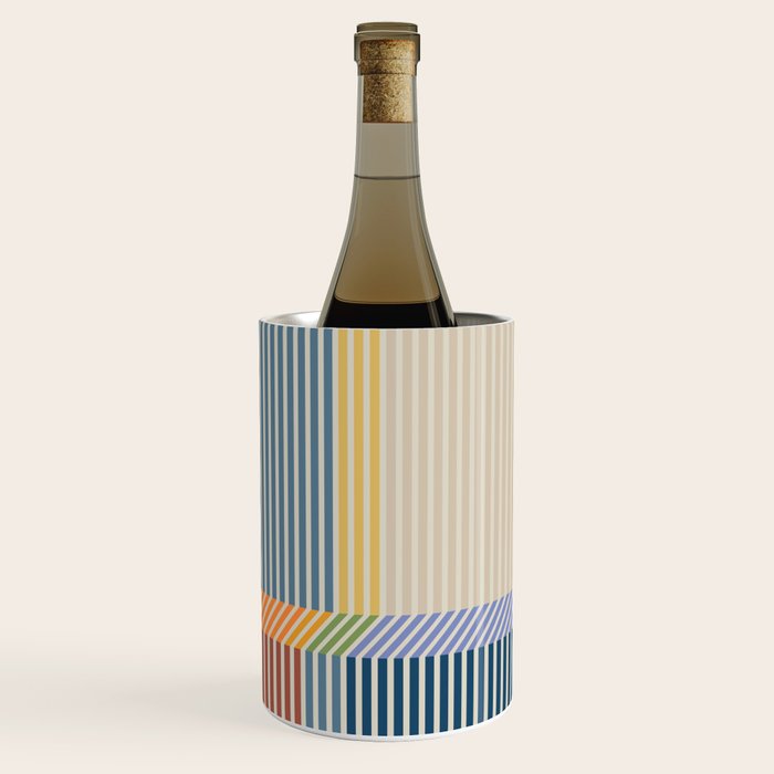 Linear Bauhaus Pattern 1 Wine Chiller Gallery Image 3
