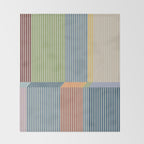 Linear Bauhaus Pattern 1 Throw Blanket Gallery Image 2