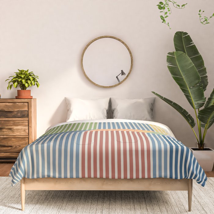 Linear Bauhaus Pattern 1 Comforter Gallery Image 3