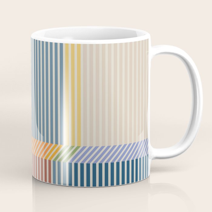 Linear Bauhaus Pattern 1 Coffee Mug Gallery Image 1