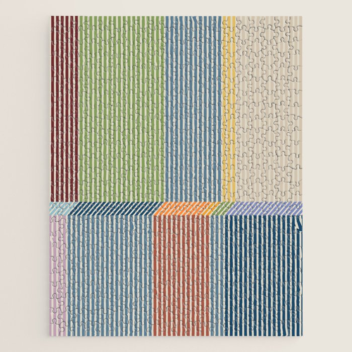Linear Bauhaus Pattern 1 Jigsaw Puzzle Gallery Image 1