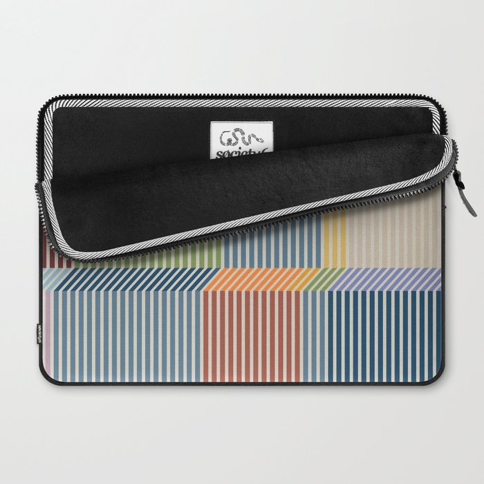 Linear Bauhaus Pattern 1 Laptop Sleeve Gallery Image 2
