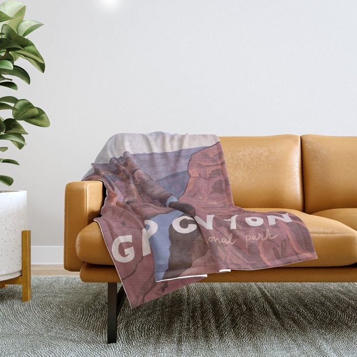 Grand Canyon National Park Throw Blanket Gallery Image 1