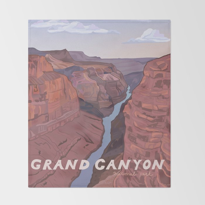 Grand Canyon National Park Throw Blanket Gallery Image 2