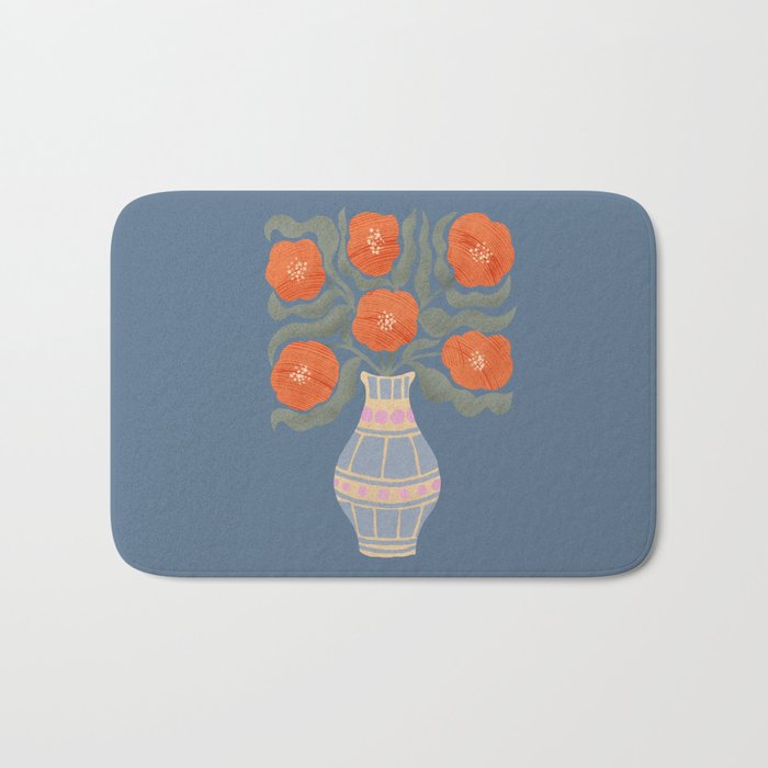 Flowers In A Vase Bath Mat Gallery Image 1