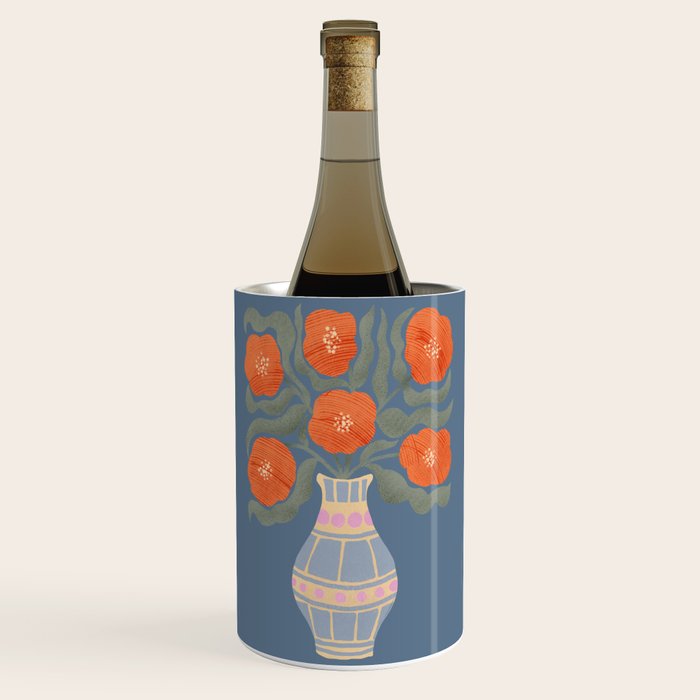 Flowers In A Vase Wine Chiller Gallery Image 1