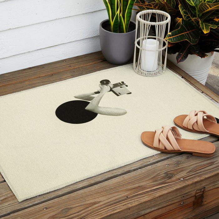 Film Noir Outdoor Rug Gallery Image 2