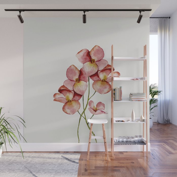 Soft Flowers Wall Mural Gallery Image 1