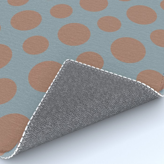Polka Dots Variable Pattern 4 Inspired by PANTONE 17 1230 Color of the Year Mocha Mousse Rug Gallery Image 4
