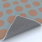 Polka Dots Variable Pattern 4 Inspired by PANTONE 17 1230 Color of the Year Mocha Mousse Rug Gallery Image 4