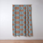Polka Dots Variable Pattern 4 Inspired by PANTONE 17 1230 Color of the Year Mocha Mousse Window Curtain Gallery Image 3