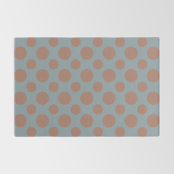 Polka Dots Variable Pattern 4 Inspired by PANTONE 17 1230 Color of the Year Mocha Mousse Rug Gallery Image 2
