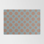 Polka Dots Variable Pattern 4 Inspired by PANTONE 17 1230 Color of the Year Mocha Mousse Rug Gallery Image 2