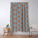 Polka Dots Variable Pattern 4 Inspired by PANTONE 17 1230 Color of the Year Mocha Mousse Window Curtain Gallery Image 5