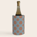 Polka Dots Variable Pattern 4 Inspired by PANTONE 17 1230 Color of the Year Mocha Mousse Wine Chiller Gallery Image 3