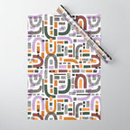 Shapes and animal print C Wrapping Paper Gallery Image 1