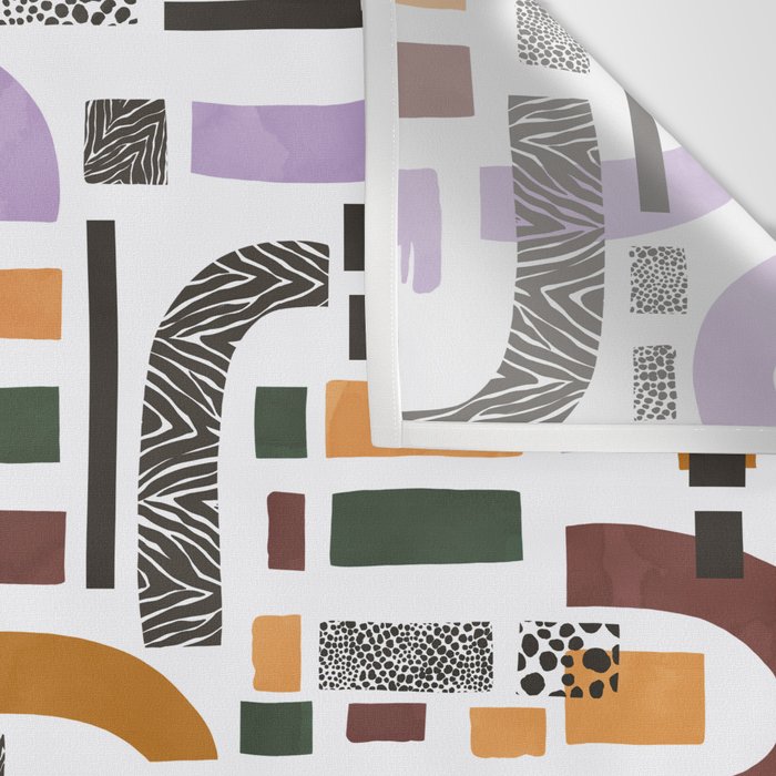 Shapes and animal print C Wall Tapestry Gallery Image 3