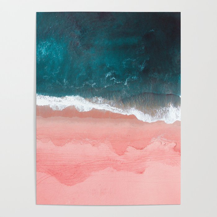 Turquoise Sea Pastel Beach III Poster Gallery Image 4