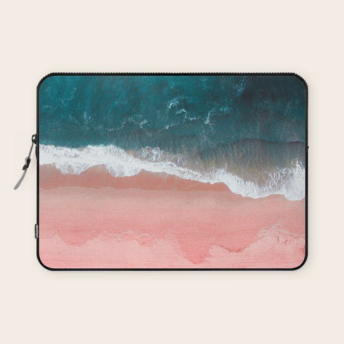 Turquoise Sea Pastel Beach III Laptop Sleeve Gallery Image 1