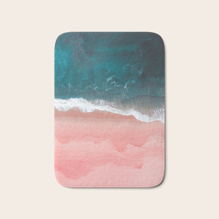 Turquoise Sea Pastel Beach III Bath Mat Gallery Image 1