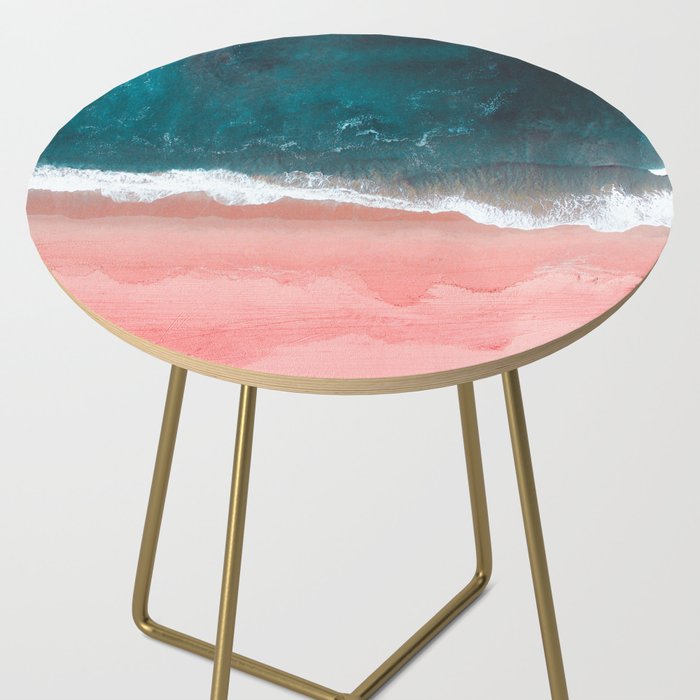 Turquoise Sea Pastel Beach III Side Table Gallery Image 2