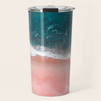 Turquoise Sea Pastel Beach III Travel Mug Gallery Image 1