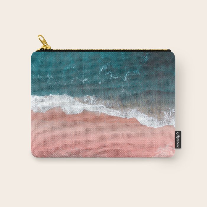 Turquoise Sea Pastel Beach III Carry All Pouch Gallery Image 1