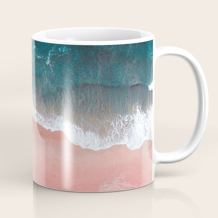 Turquoise Sea Pastel Beach III Coffee Mug Gallery Image 1