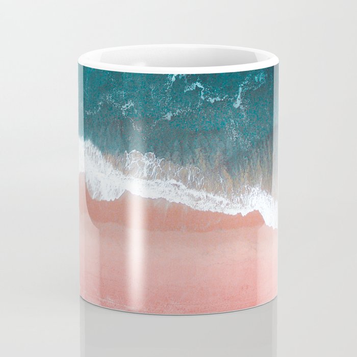Turquoise Sea Pastel Beach III Coffee Mug Gallery Image 4