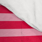 Retro, Beach, Colorful Stripes, Pink and Red Comforter Gallery Image 4