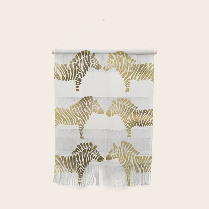 Golden Zebras Wall Hanging Gallery Image 1