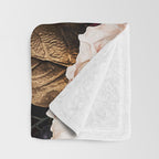 Vintage & Shabby Chic - Midnight Rose and Peony Garden Throw Blanket Gallery Image 3