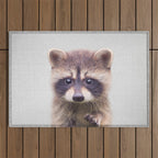 Raccoon - Colorful Outdoor Rug Gallery Image 1