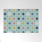 Moroccan Star Tile Pattern Welcome Mat Gallery Image 1