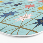 Moroccan Star Tile Pattern Bath Mat Gallery Image 3